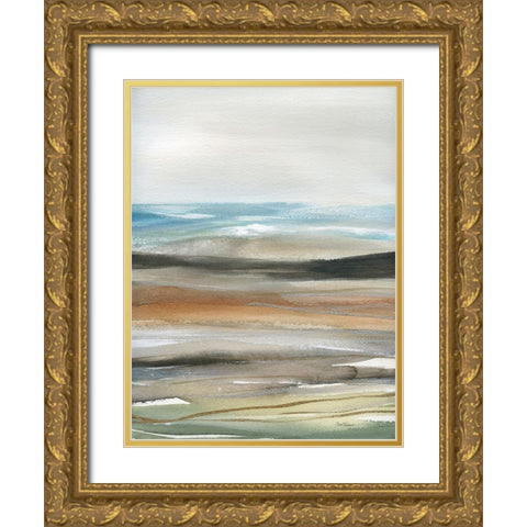 Natures Many Layers I Gold Ornate Wood Framed Art Print with Double Matting by Robinson, Carol