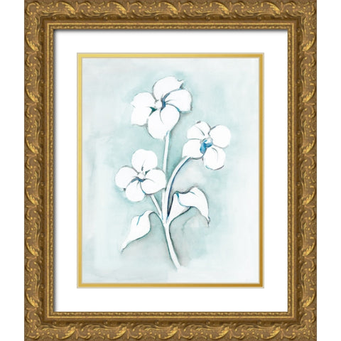 Bohemian Blue I Gold Ornate Wood Framed Art Print with Double Matting by Chang, Stella
