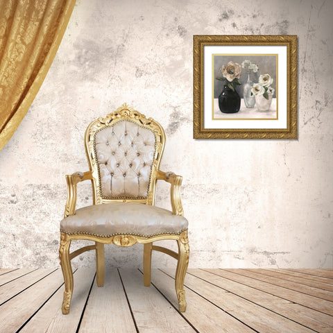 Contrasting Focus Gold Ornate Wood Framed Art Print with Double Matting by Robinson, Carol