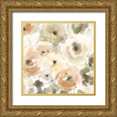 Soft Soiree I Gold Ornate Wood Framed Art Print with Double Matting by Robinson, Carol