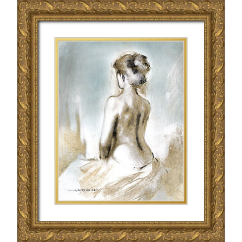 Figure in Golden Light II Gold Ornate Wood Framed Art Print with Double Matting by Orme, E. Anthony