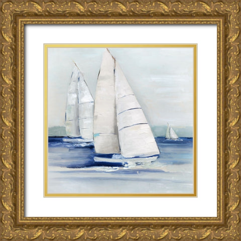 Close Sail I Gold Ornate Wood Framed Art Print with Double Matting by Swatland, Sally