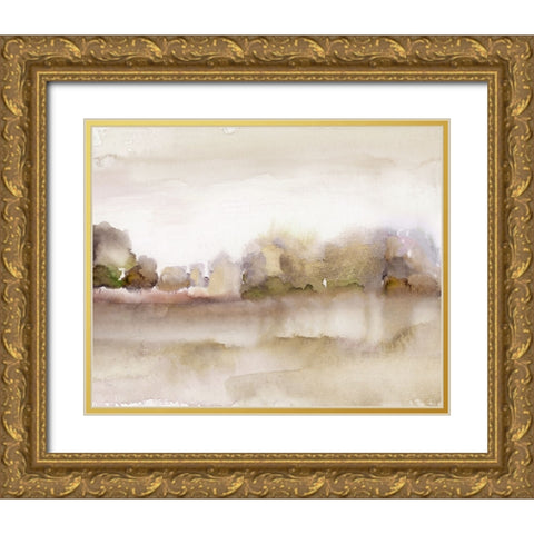 Fall Colors Gold Ornate Wood Framed Art Print with Double Matting by Nan