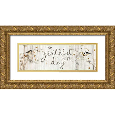 Heaven and Nature Grateful Gold Ornate Wood Framed Art Print with Double Matting by Swatland, Sally