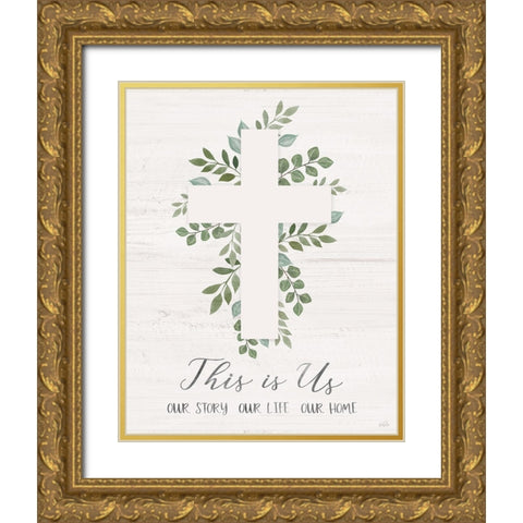 This is Us Gold Ornate Wood Framed Art Print with Double Matting by Carpentieri, Natalie