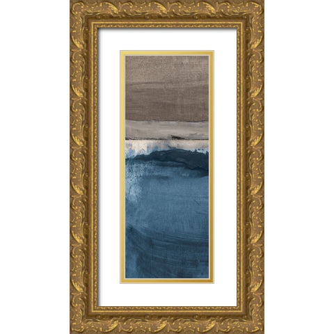 Midnight Sky I Gold Ornate Wood Framed Art Print with Double Matting by Jill, Susan