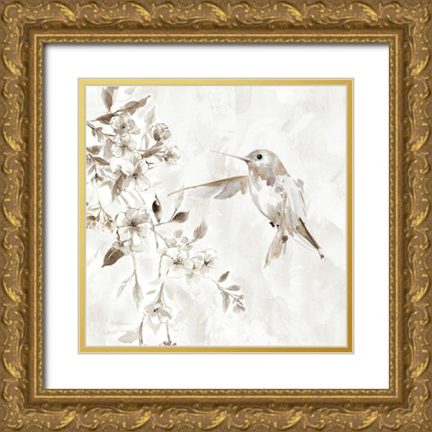 Flutter of Wings II Gold Ornate Wood Framed Art Print with Double Matting by Robinson, Carol