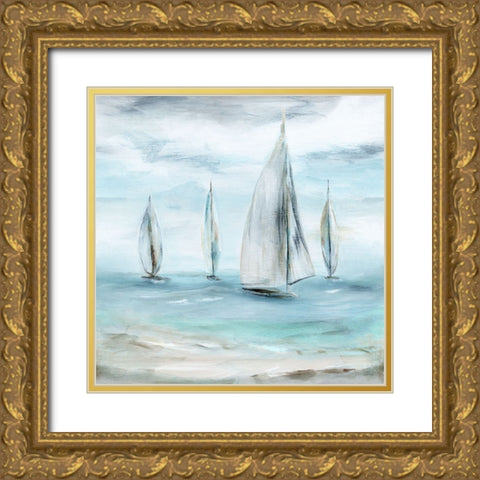 Soft Summer Wind II Gold Ornate Wood Framed Art Print with Double Matting by Dunlap, Marilyn