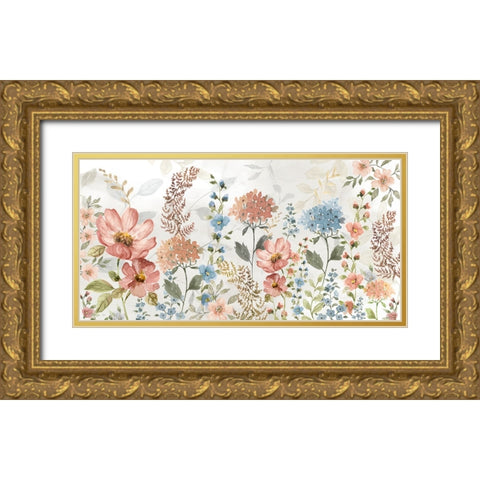 Summers Variety Gold Ornate Wood Framed Art Print with Double Matting by Nan