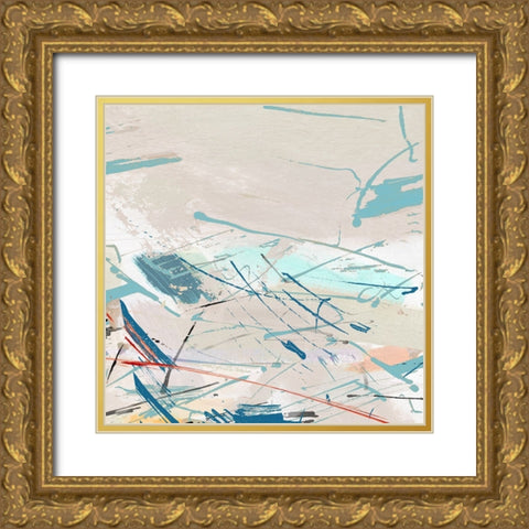 Stops Along the Way I Gold Ornate Wood Framed Art Print with Double Matting by Jill, Susan