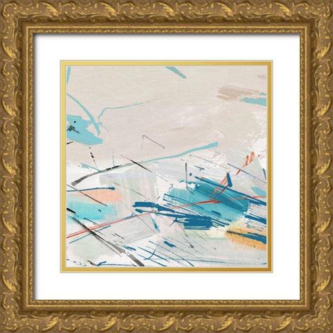 Stops Along the Way II Gold Ornate Wood Framed Art Print with Double Matting by Jill, Susan