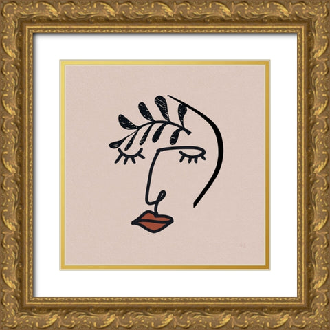 A Sigh Gold Ornate Wood Framed Art Print with Double Matting by Jill, Susan