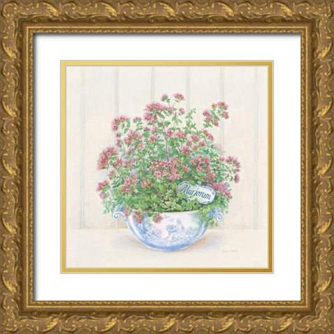Marjoram Gold Ornate Wood Framed Art Print with Double Matting by Searle, Anne