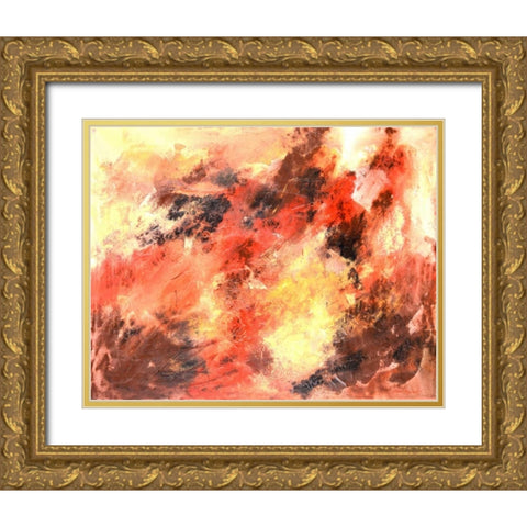 Autumn Bliss Gold Ornate Wood Framed Art Print with Double Matting by Segrest, Jane