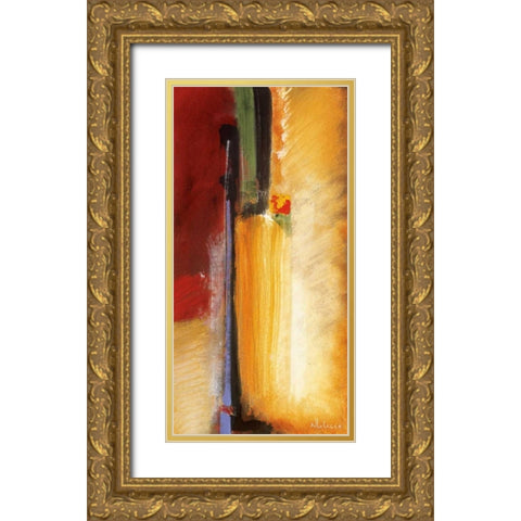 Metropolitan Gold Ornate Wood Framed Art Print with Double Matting by Li-Leger, Noah