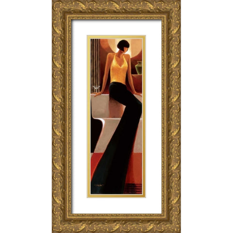 Mystique Gold Ornate Wood Framed Art Print with Double Matting by Mallett, Keith