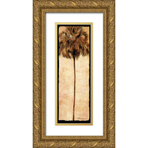 South Beach Gold Ornate Wood Framed Art Print with Double Matting by James, Mary Anne