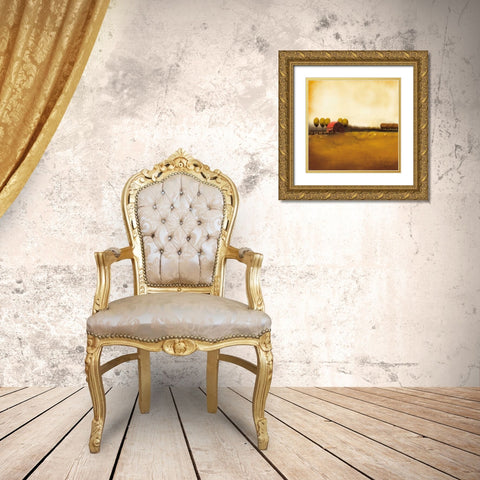 Rural Landscape II Gold Ornate Wood Framed Art Print with Double Matting by Venter, Tandi