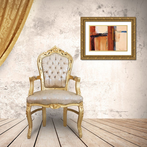 African Jewels II Gold Ornate Wood Framed Art Print with Double Matting by Barnes, Natasha