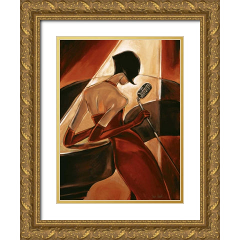 Fever Gold Ornate Wood Framed Art Print with Double Matting by Biddle, Trish