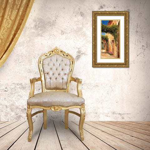Secret Alley Gold Ornate Wood Framed Art Print with Double Matting by Archambault, Gilles