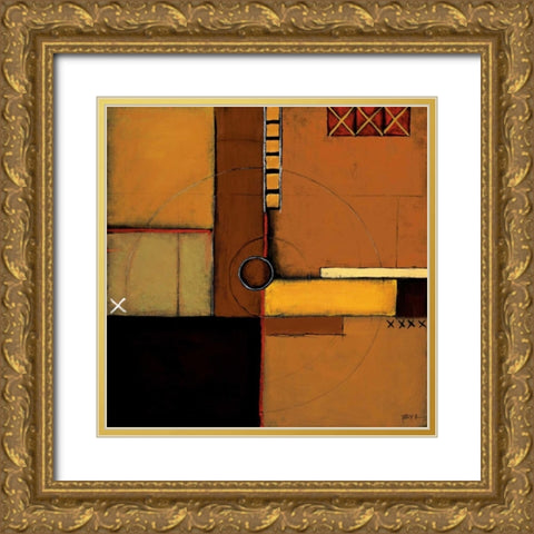 Aerial View I Gold Ornate Wood Framed Art Print with Double Matting by St.Germain, Patrick