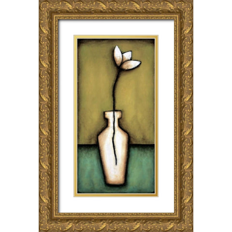 Water Blossoms II Gold Ornate Wood Framed Art Print with Double Matting by Eve