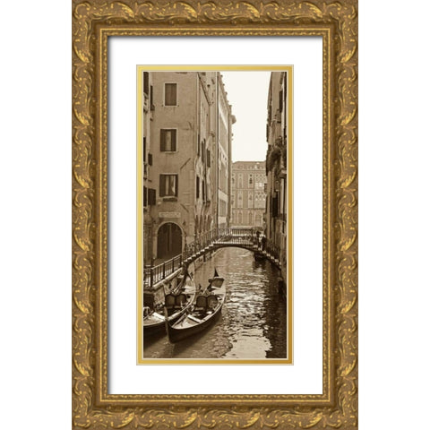 Venice Reflections Gold Ornate Wood Framed Art Print with Double Matting by Maihara/Watt, Jeff/Boyce