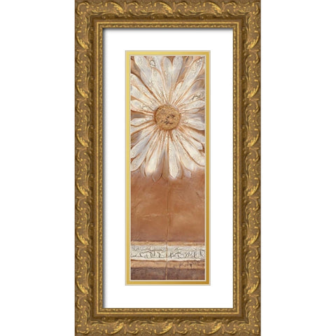Flower Power II Gold Ornate Wood Framed Art Print with Double Matting by Darlington, Kerry