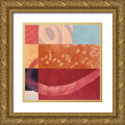 Synergistic Interchange I Gold Ornate Wood Framed Art Print with Double Matting by Emery, Leslie