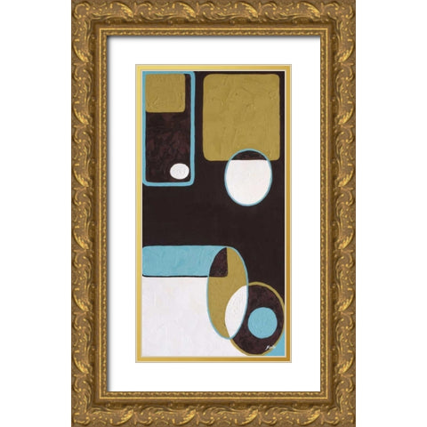 Effervescence II Gold Ornate Wood Framed Art Print with Double Matting by St. Amant, Yvette