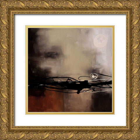 Prelude in Rust II Gold Ornate Wood Framed Art Print with Double Matting by Maitland, Laurie