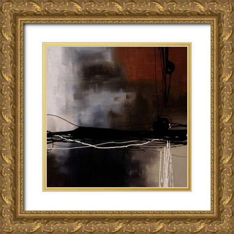 Prelude in Rust III Gold Ornate Wood Framed Art Print with Double Matting by Maitland, Laurie
