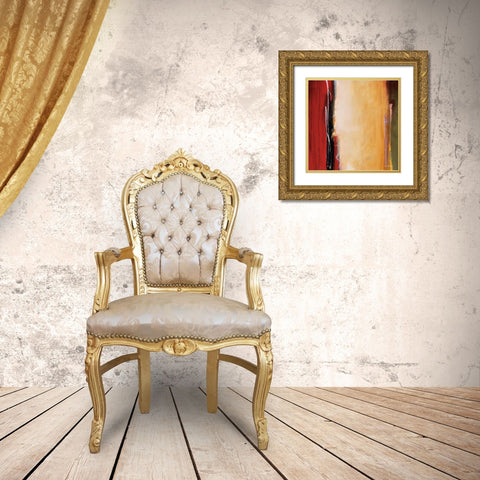 Solar Emission I Gold Ornate Wood Framed Art Print with Double Matting by Li-Leger, Noah