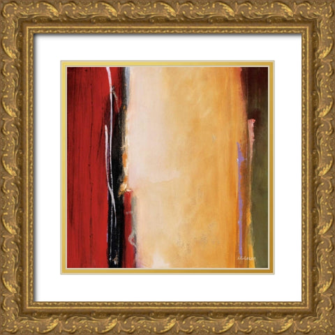 Solar Emission I Gold Ornate Wood Framed Art Print with Double Matting by Li-Leger, Noah
