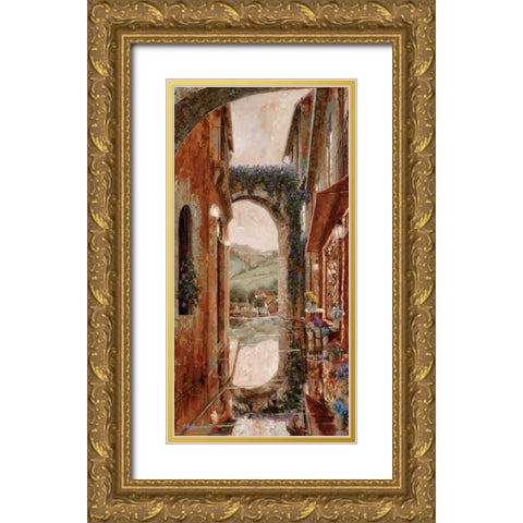Rainy Days of Summer Gold Ornate Wood Framed Art Print with Double Matting by Archambault, Gilles