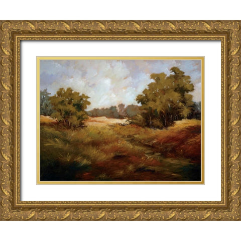 Peaceful Retreat I Gold Ornate Wood Framed Art Print with Double Matting by Baynes, Maija