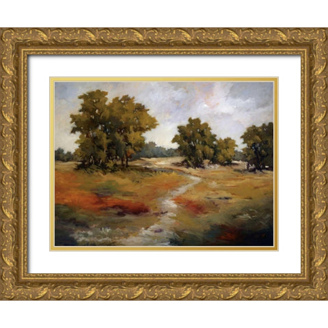 Peaceful Retreat II Gold Ornate Wood Framed Art Print with Double Matting by Baynes, Maija