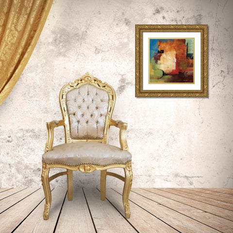 Discoveries Gold Ornate Wood Framed Art Print with Double Matting by Li-Leger, Noah