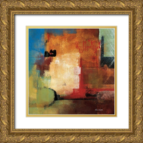 Discoveries Gold Ornate Wood Framed Art Print with Double Matting by Li-Leger, Noah