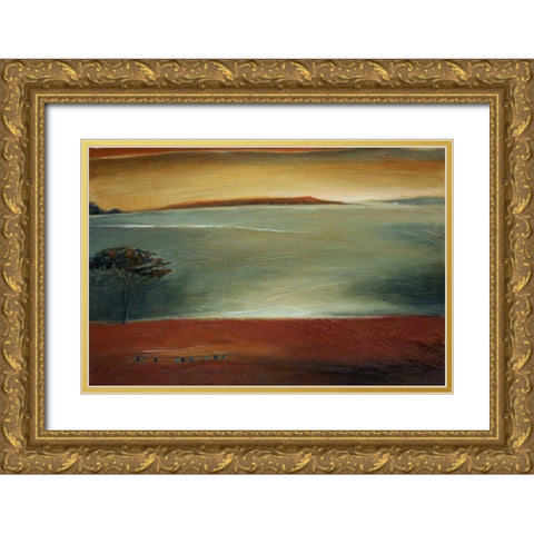 Morning Light Gold Ornate Wood Framed Art Print with Double Matting by Salemink-Roos, Ursula