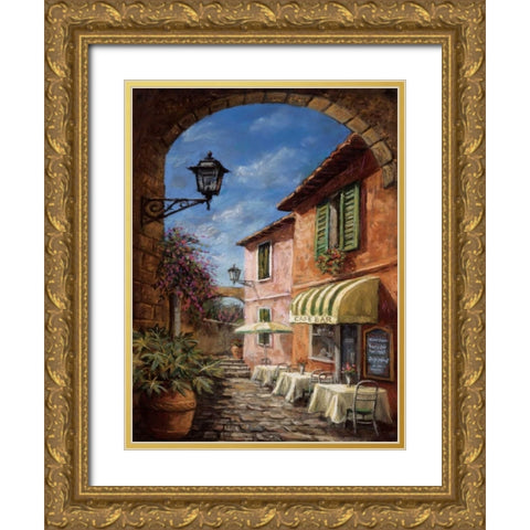 Through the Archway Gold Ornate Wood Framed Art Print with Double Matting by Surridge, Malcolm