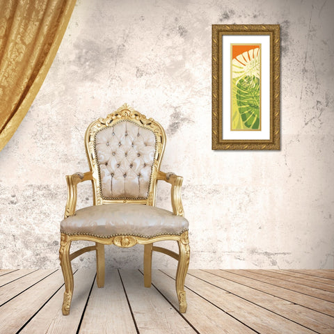 Tropic I Gold Ornate Wood Framed Art Print with Double Matting by Ahava