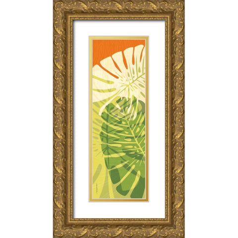 Tropic I Gold Ornate Wood Framed Art Print with Double Matting by Ahava