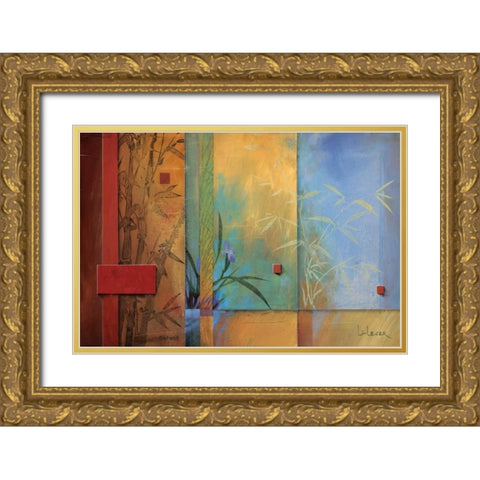 Spa Dreams Gold Ornate Wood Framed Art Print with Double Matting by Li-Leger, Don