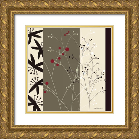 By Design I Gold Ornate Wood Framed Art Print with Double Matting by Ahava