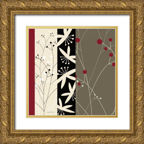 By Design II Gold Ornate Wood Framed Art Print with Double Matting by Ahava