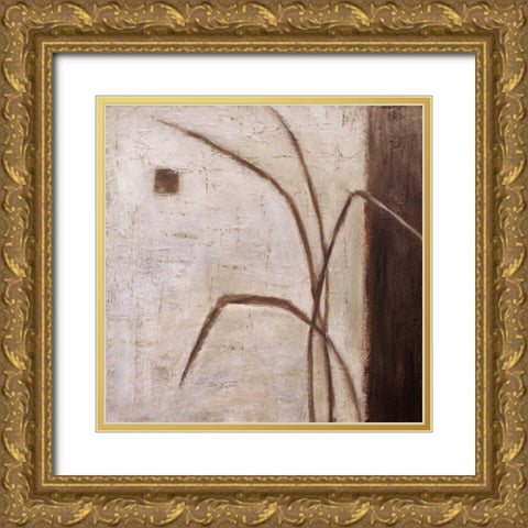 Grass Roots II Gold Ornate Wood Framed Art Print with Double Matting by Salemink-Roos, Ursula