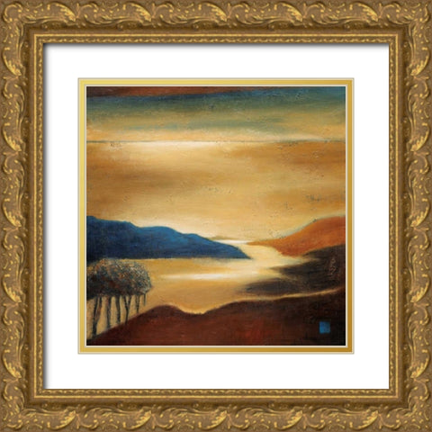 Vista de Costa Brava Gold Ornate Wood Framed Art Print with Double Matting by Salemink-Roos, Ursula