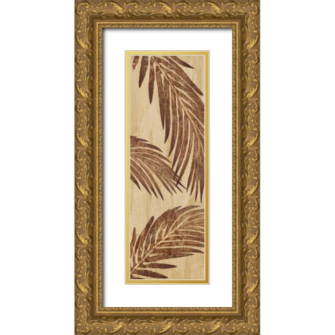 Tiki Grove II Gold Ornate Wood Framed Art Print with Double Matting by Ahava